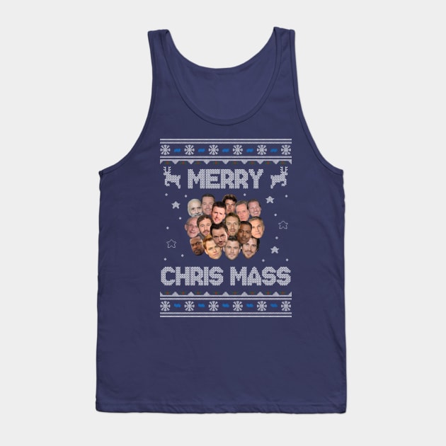 Merry Chris Mass Christmas Tank Top by StebopDesigns